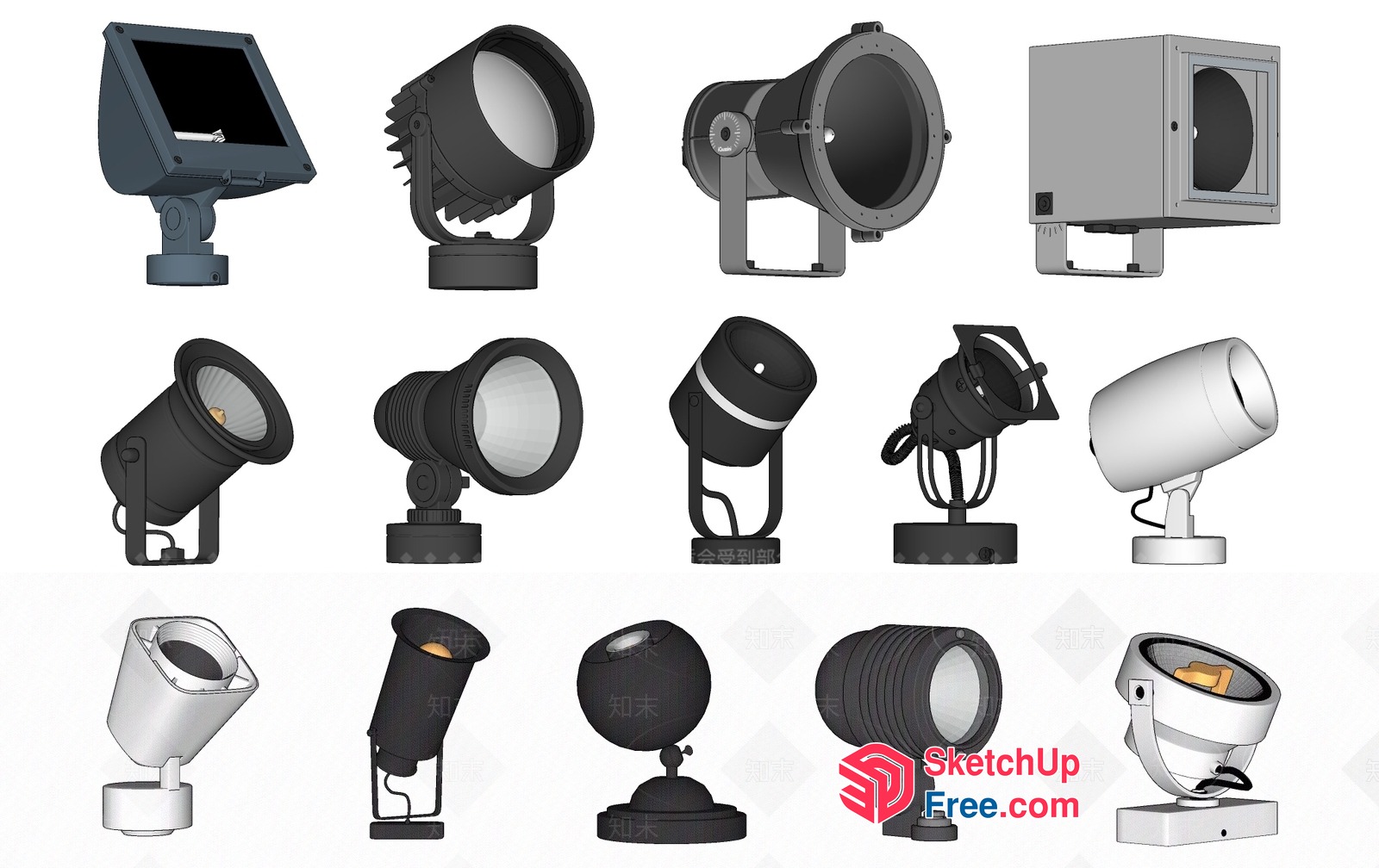 Outdoor Lighting Collection 3D SketchUp File