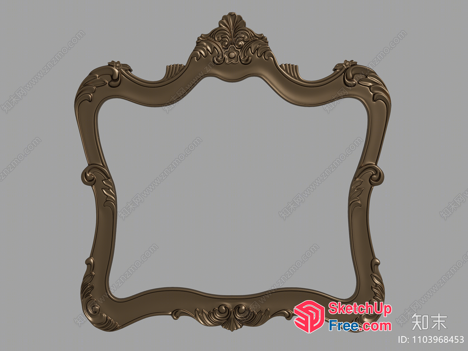 Ornate, Carved Frame 3D SketchUp File