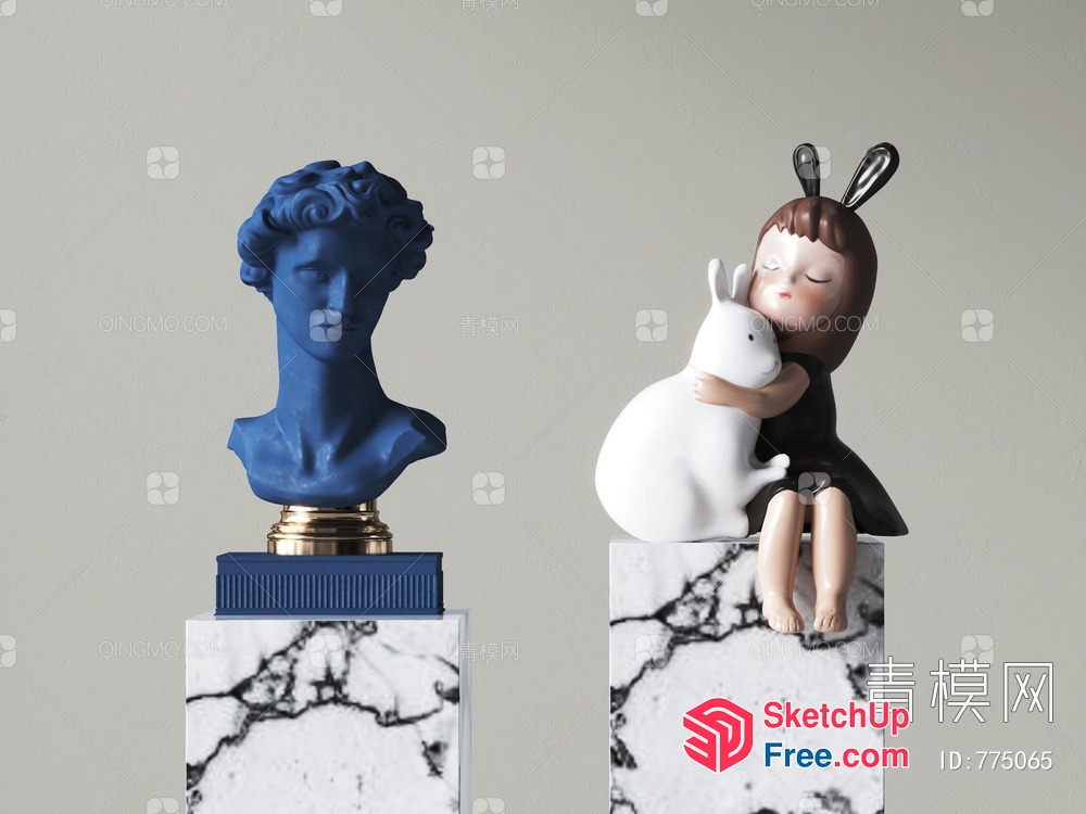 Aesthetic Artistic Sculptures 3D SketchUp File