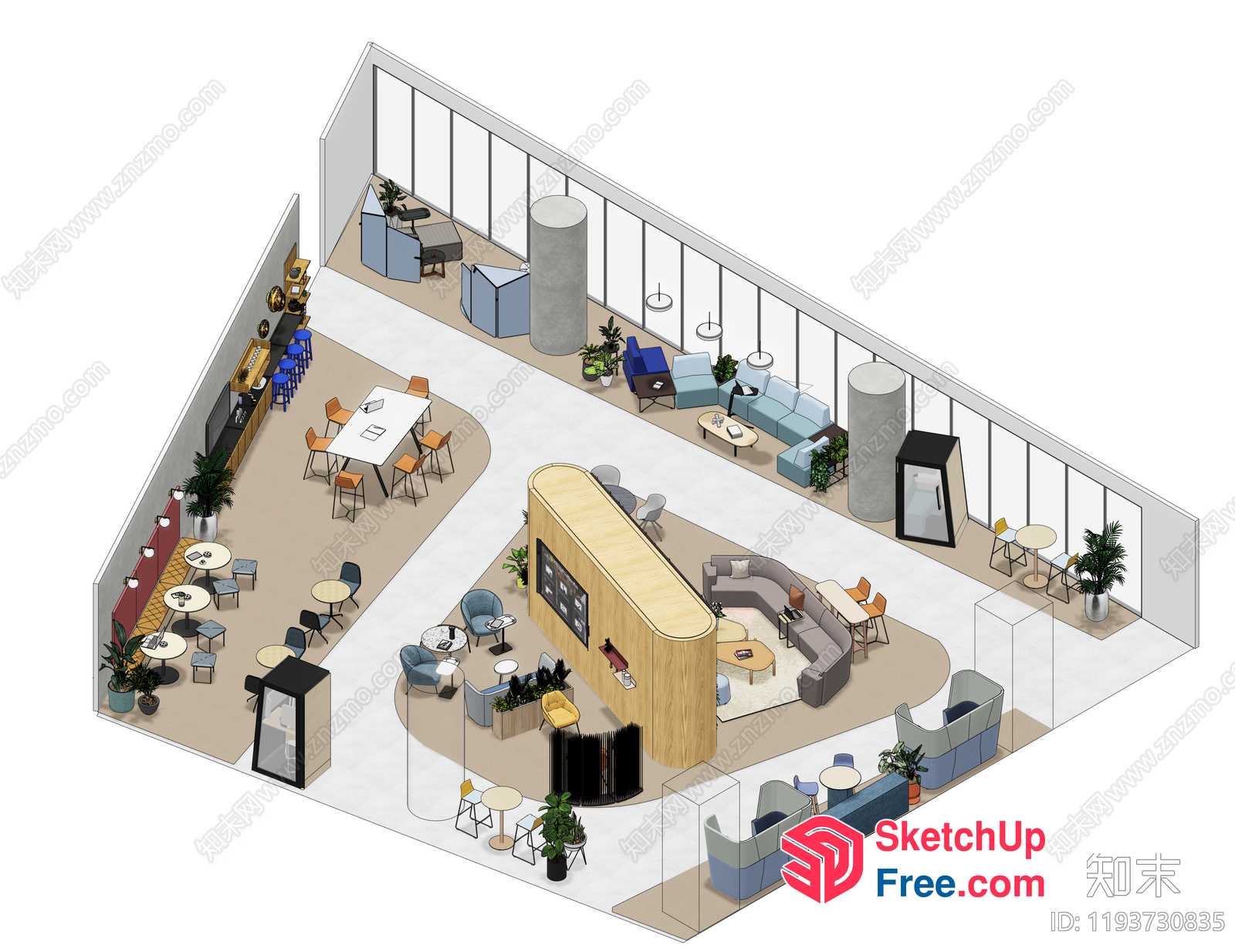 Office Building 3D SketchUp File