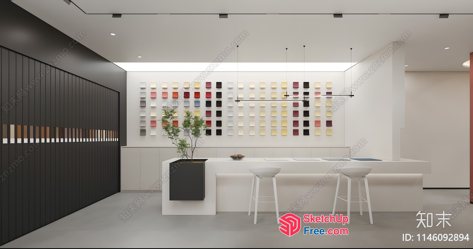 Modern Minimalist Interior Design 3D SketchUp File
