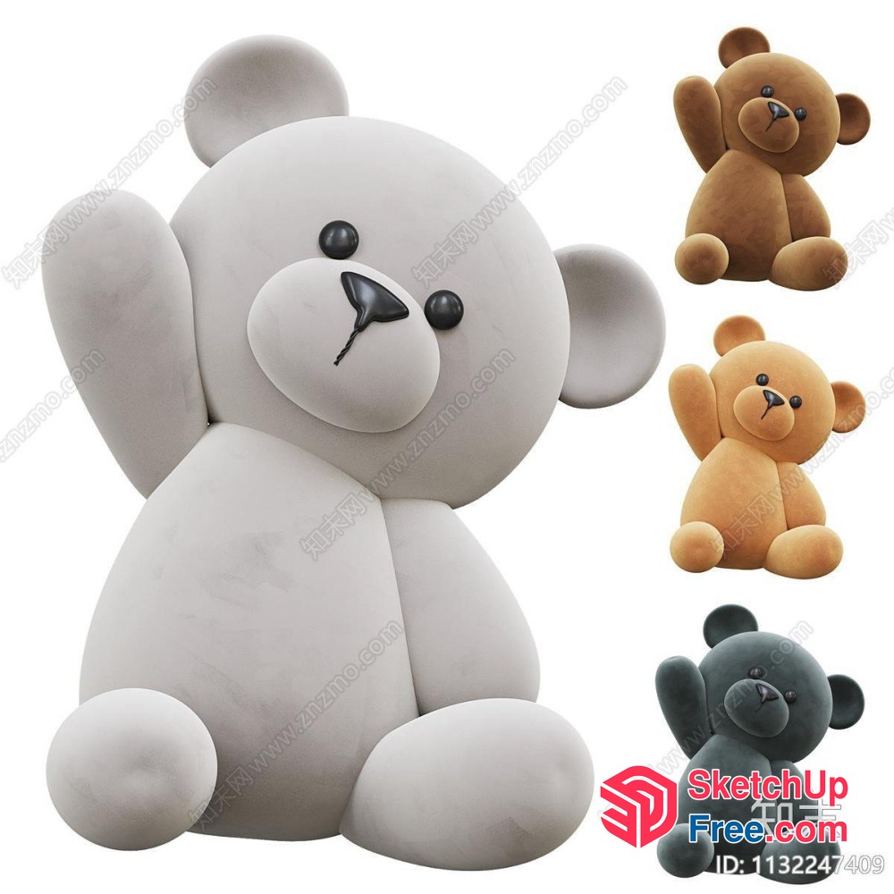 Teddy Bear Decor Collection 3D SketchUp File