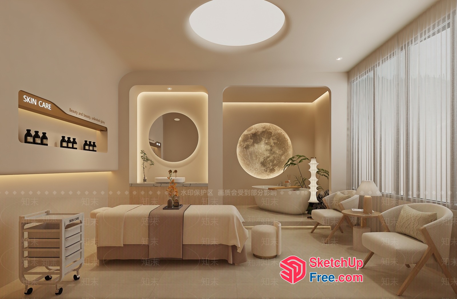 Serene Spa Ambiance 3D SketchUp File