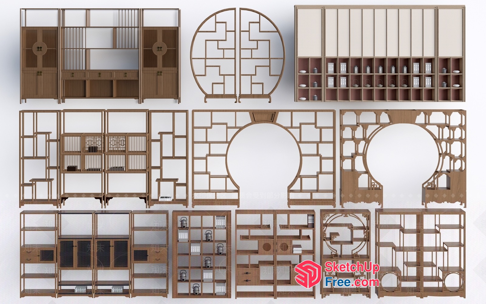 Japanese Style Interior Design With Elegant And Minimalist Decor 3D SketchUp File