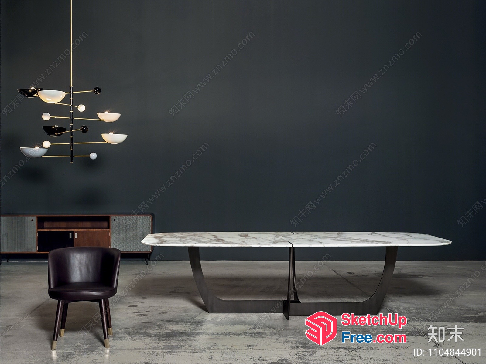 Modern Minimalist Interior Design With Elegant Furniture And Lighting 3D SketchUp File