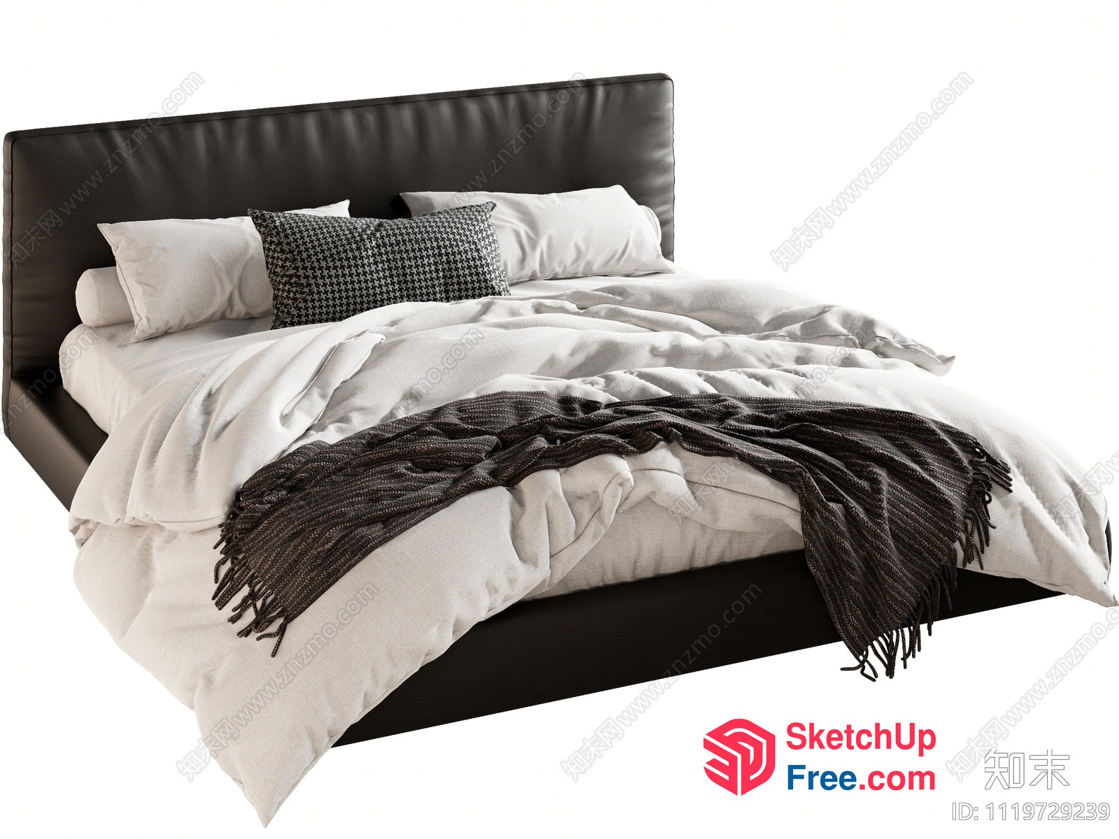 Cozy Minimalist Bedroom Furniture 3D SketchUp File
