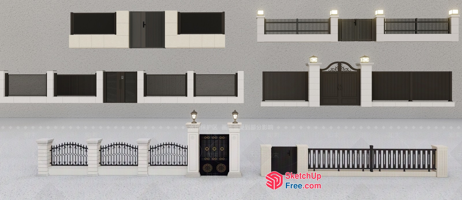 Exterior Decorations For A Classic Villa 3D SketchUp File