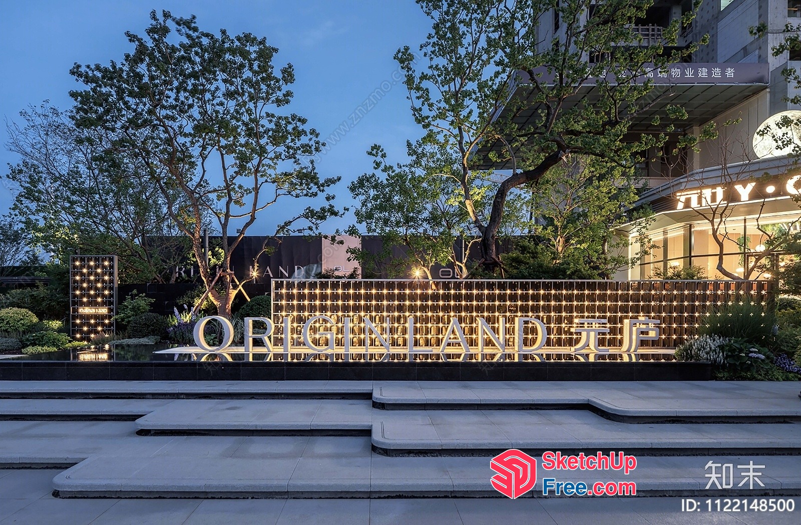 Entrance To The Originland Park 3D SketchUp File