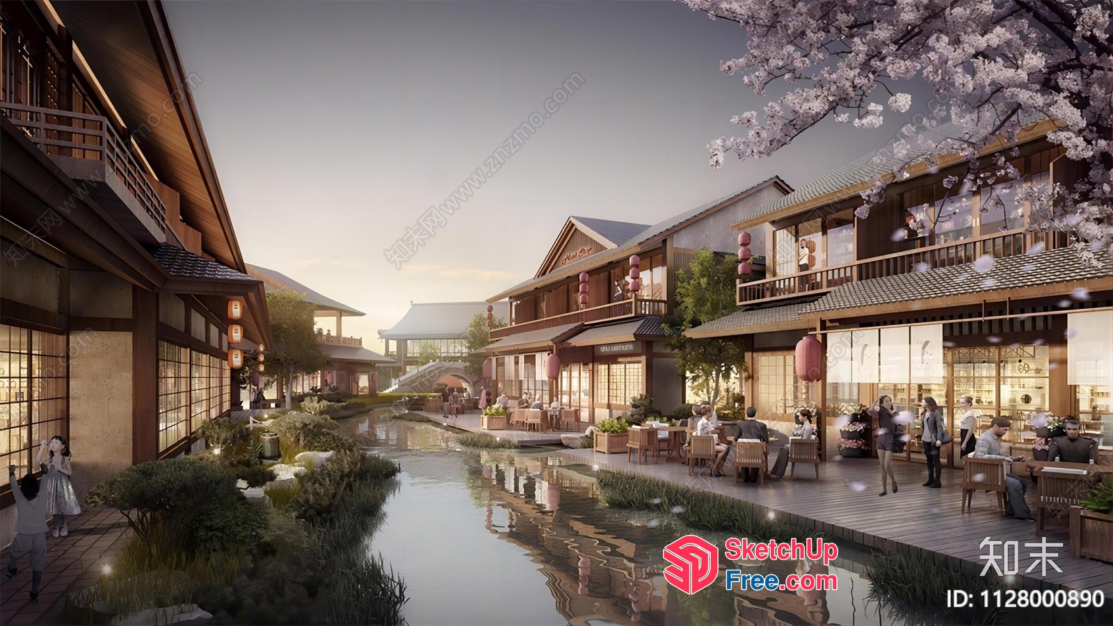 Traditional Japanese Village 3D SketchUp File