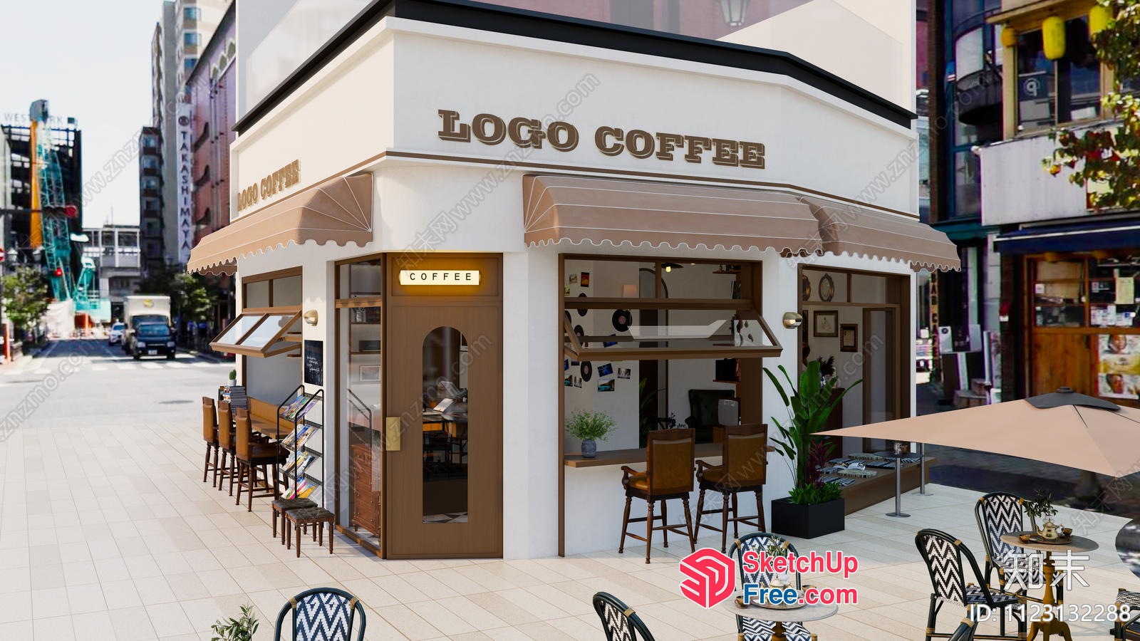 Logo Coffee Shop 3D SketchUp File