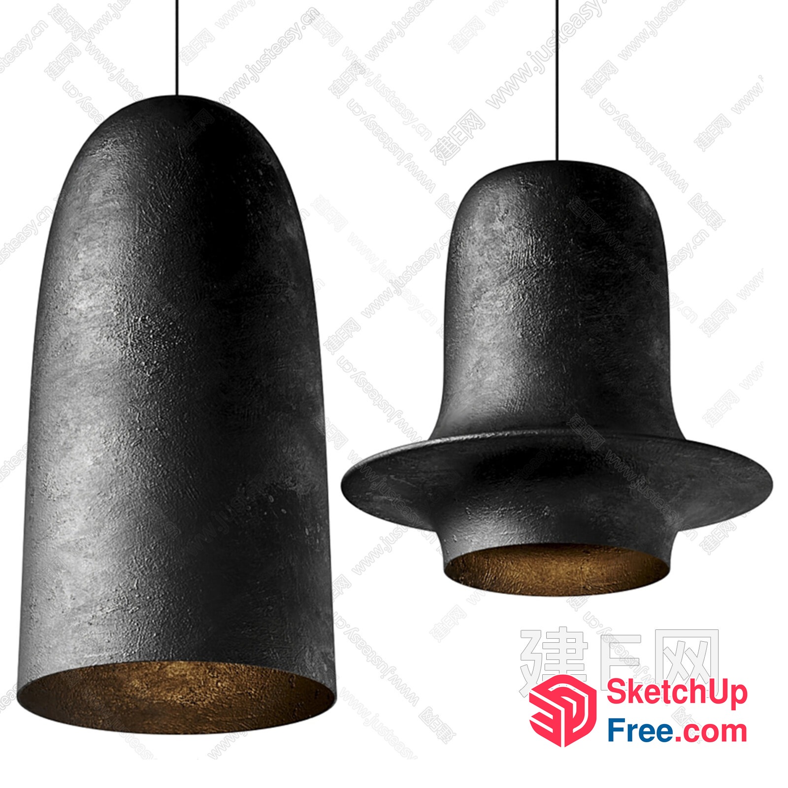 Elegant Hanging Lighting Fixtures 3D SketchUp File