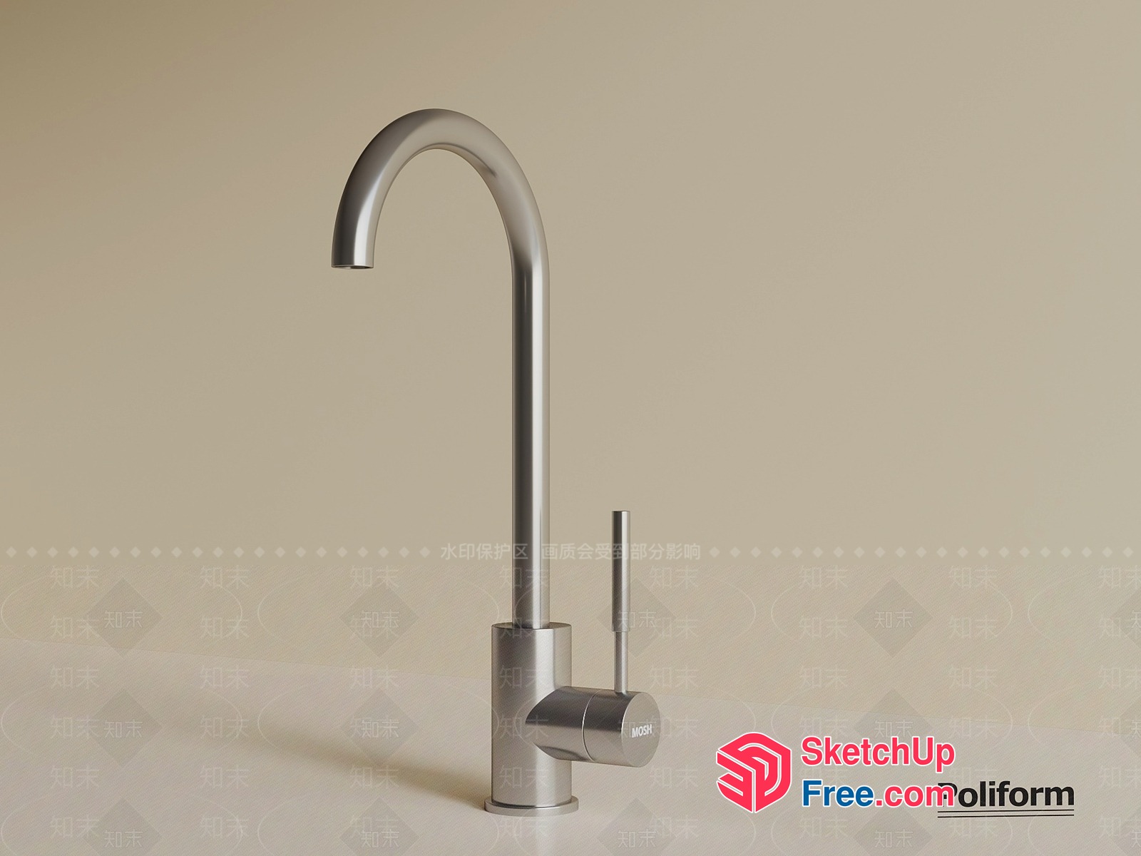 Poliform Modern Faucet Design 3D SketchUp File