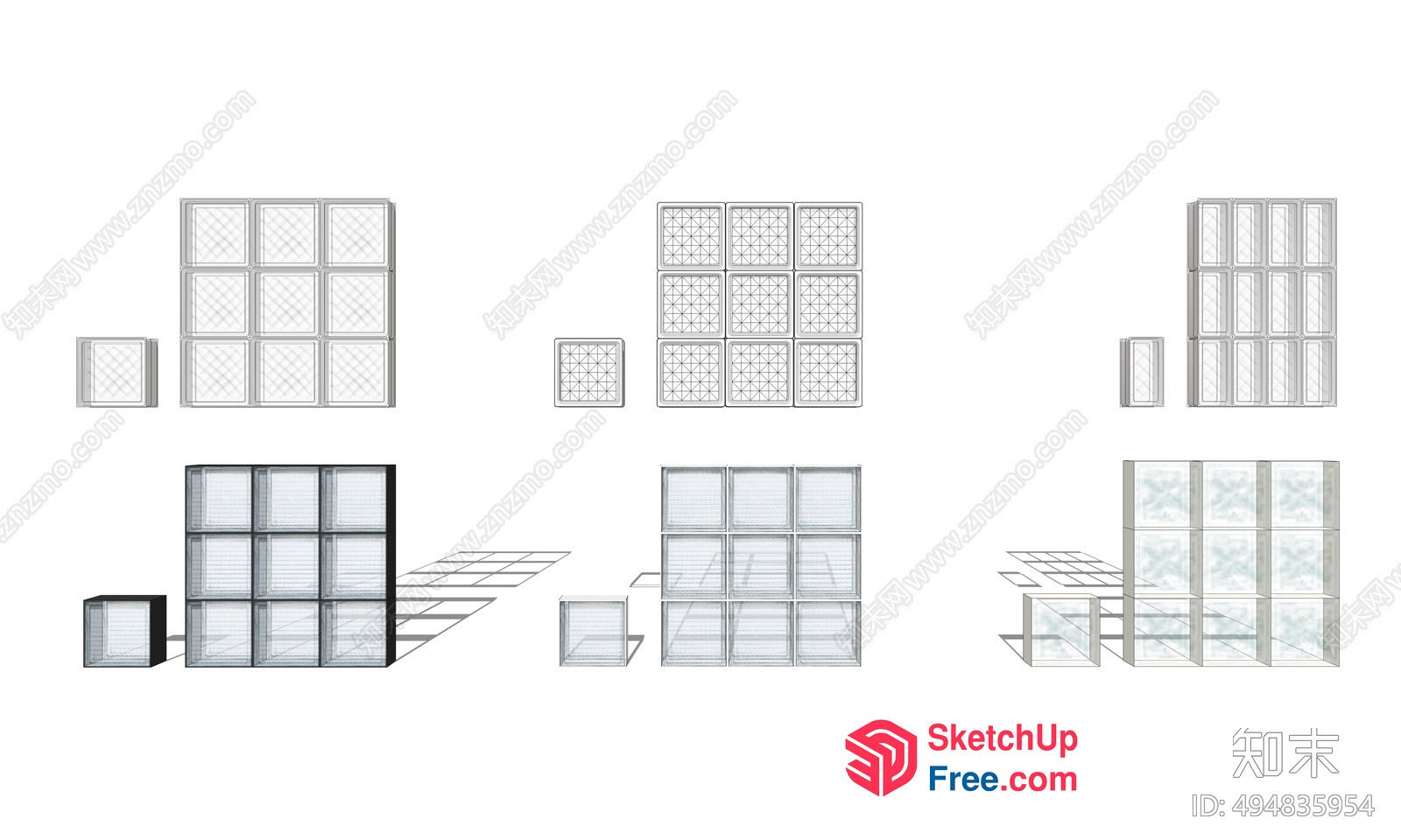 Glass Curtain Wall Architecture 3D SketchUp File