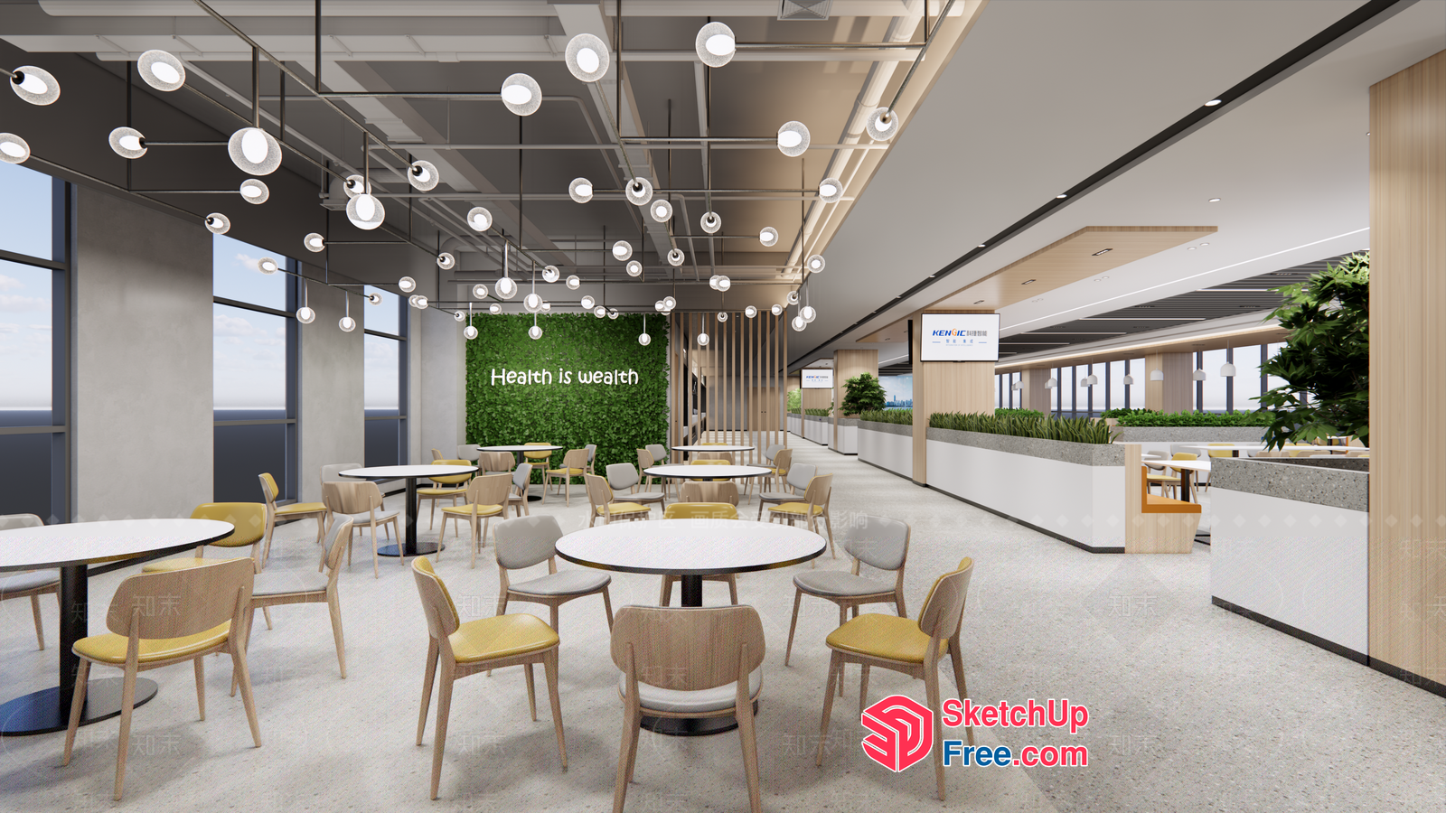 Health Is Wealth Interior 3D SketchUp File