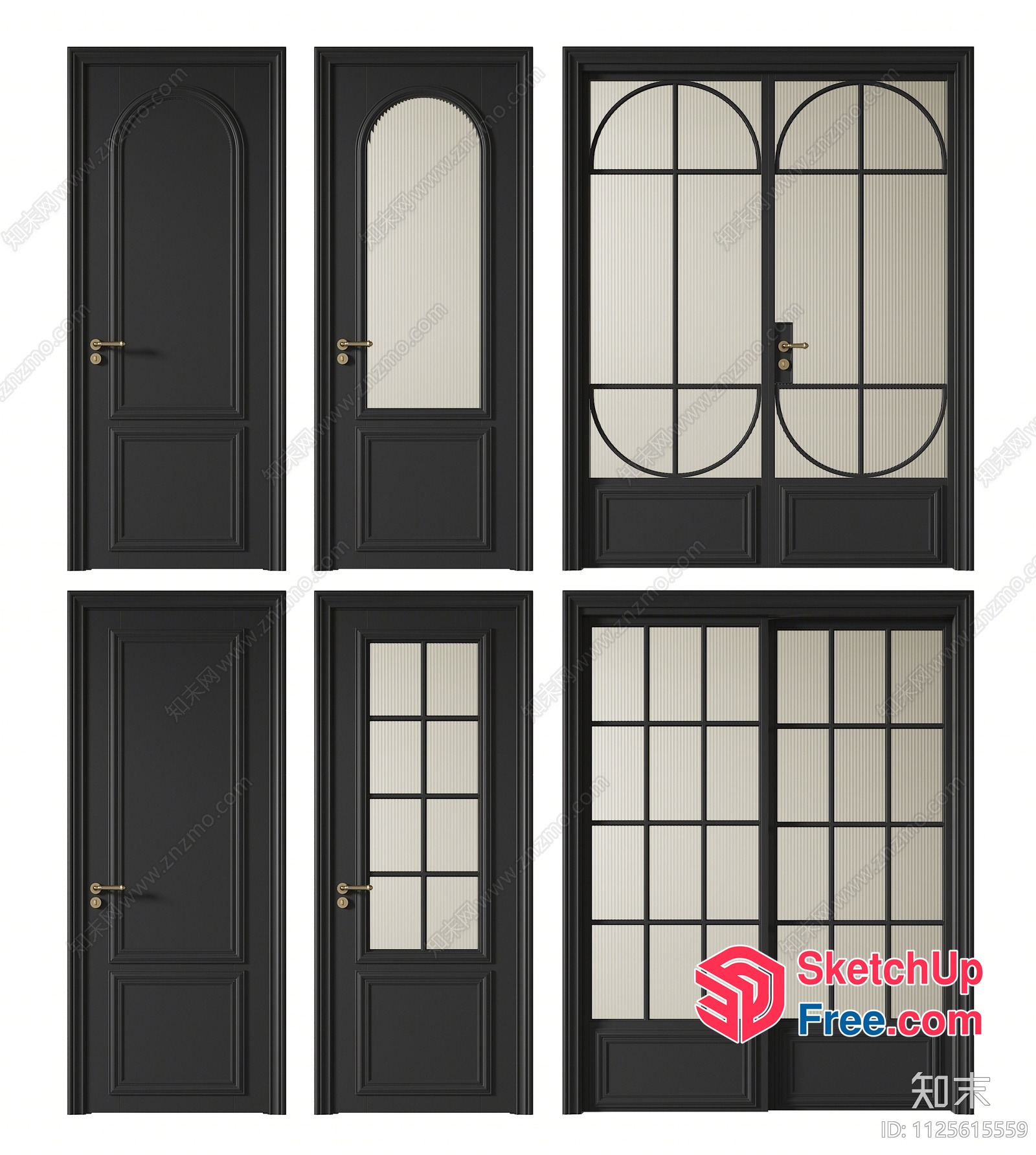 Set Of Doors And Windows 3D SketchUp File