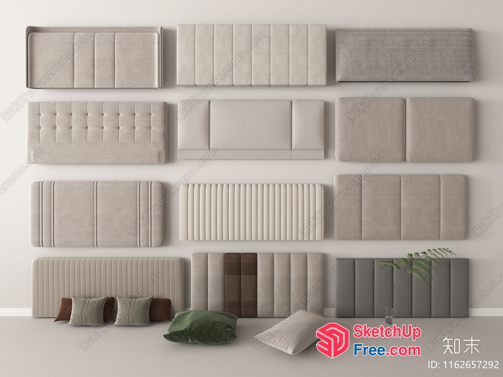 Modern Interior Decorative Wall Paneling 3D SketchUp File