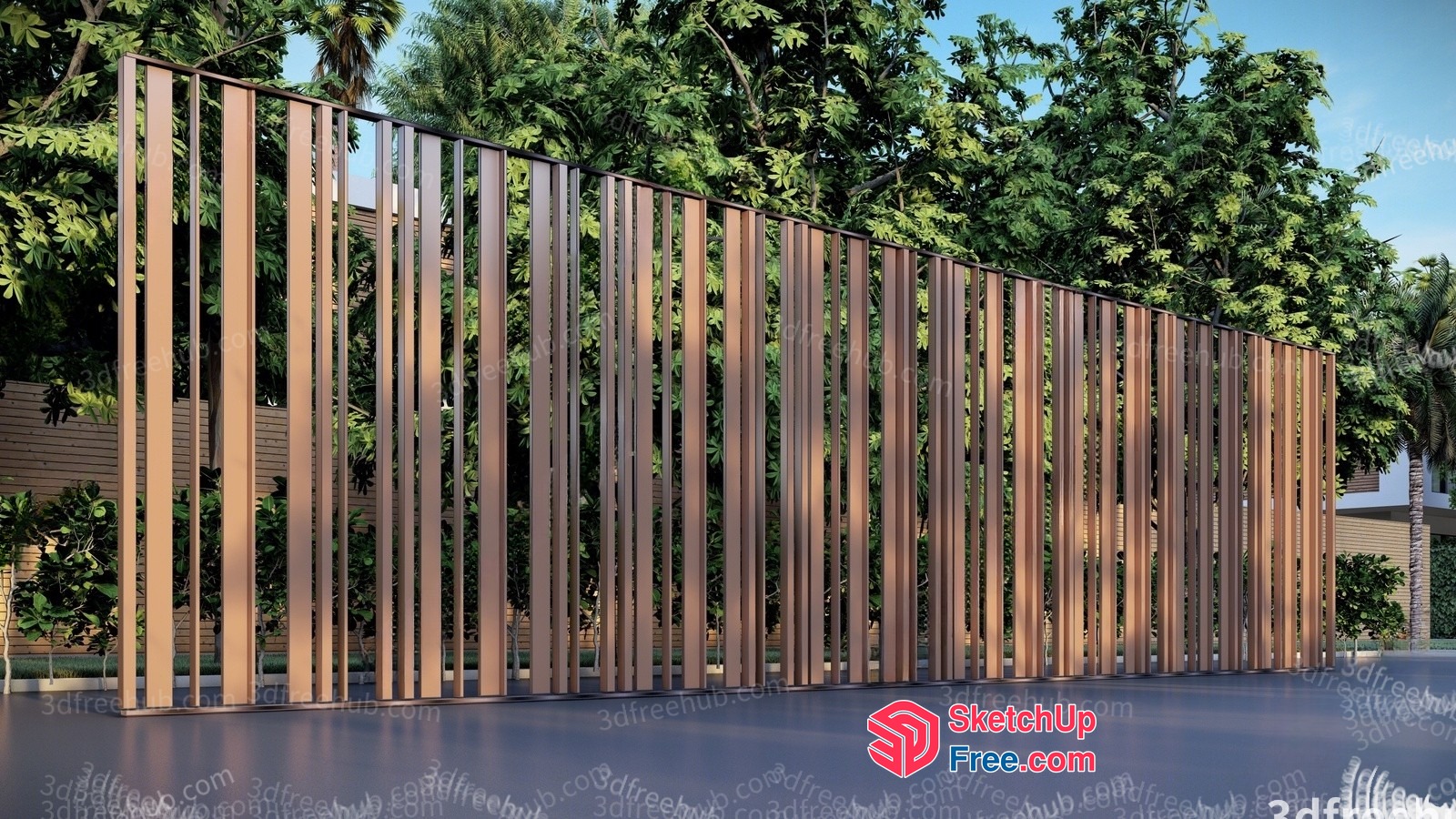 Outdoor Partition Screen 3D SketchUp File
