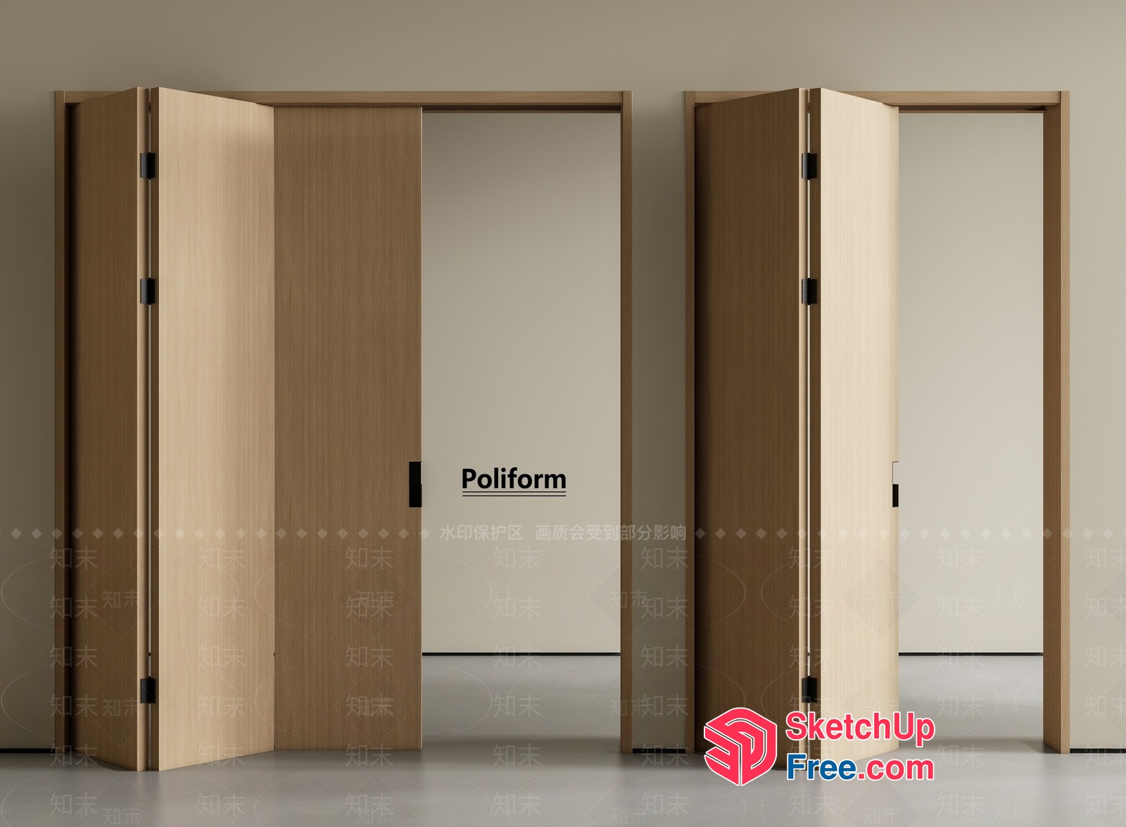 Poliform Door Collection 3D SketchUp File