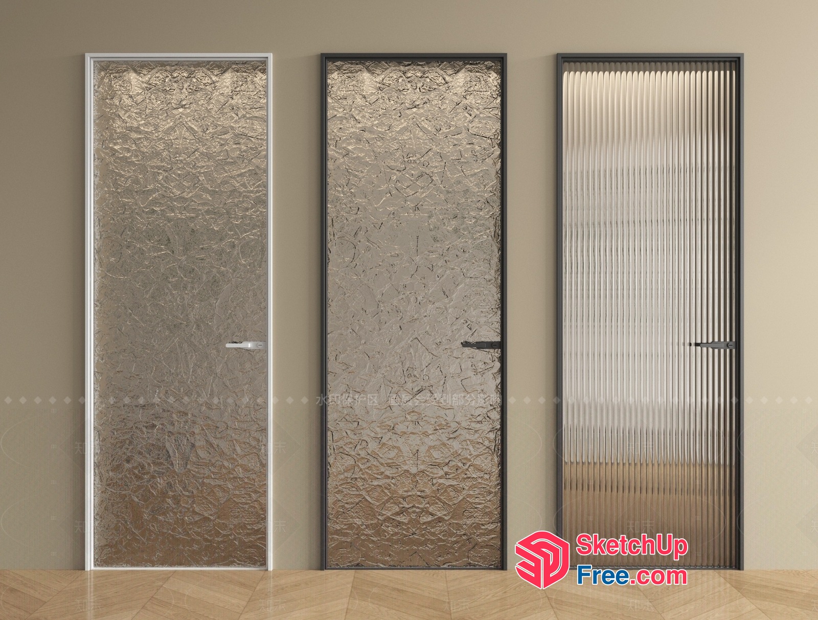 Decorative Doors For Various Interior Styles 3D SketchUp File
