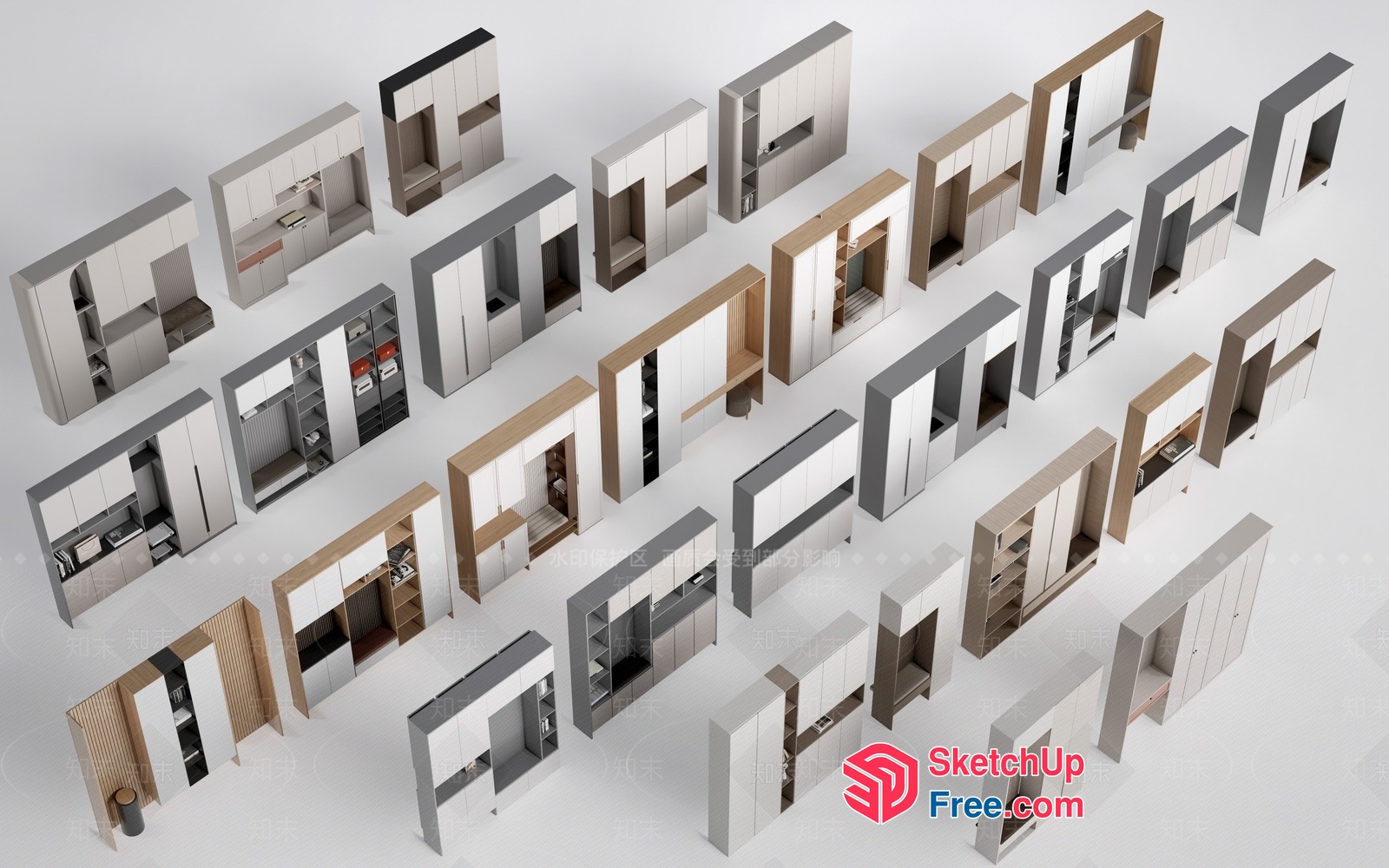 Modern Minimalist Interior Design Concepts 3D SketchUp File