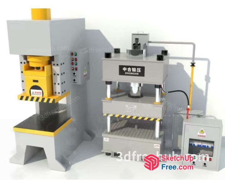 Industrial Equipment Room 3D SketchUp File
