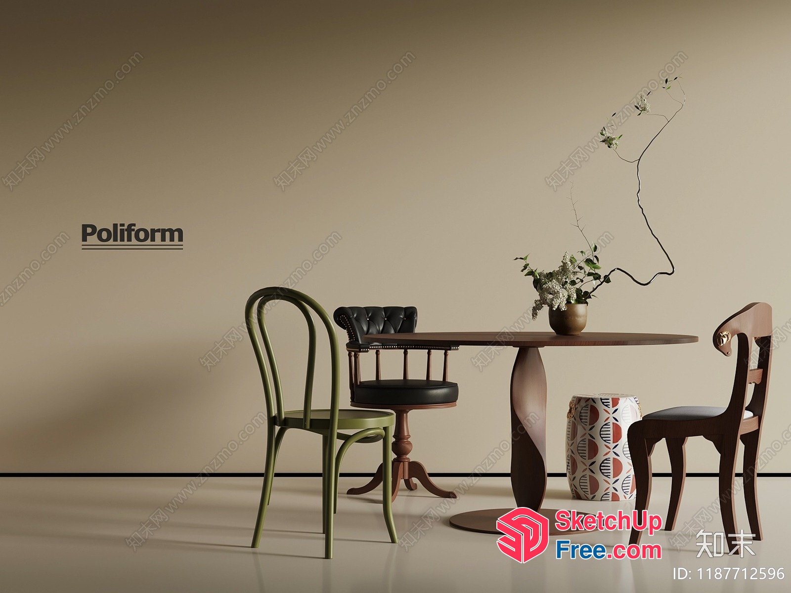 Poliform Furniture Collection 3D SketchUp File