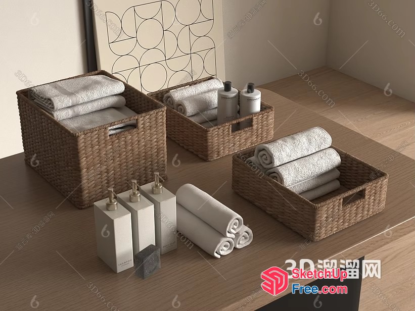 Bathroom Decor And Accessories 3D SketchUp File