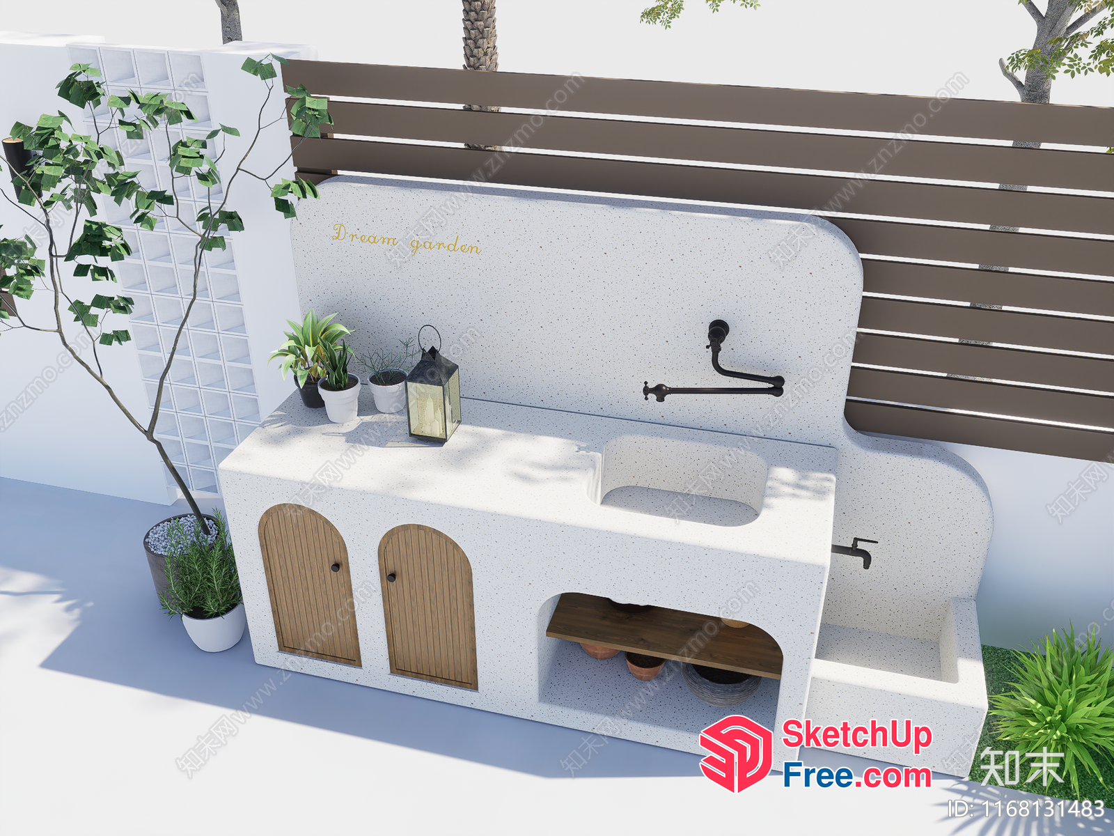 Dreamy Outdoor Oasis 3D SketchUp File