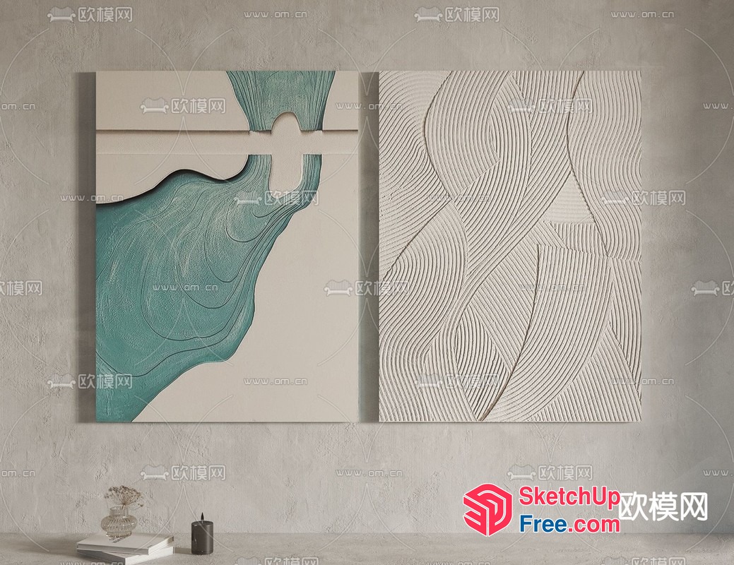 Modern Minimalist Wall Art 3D SketchUp File