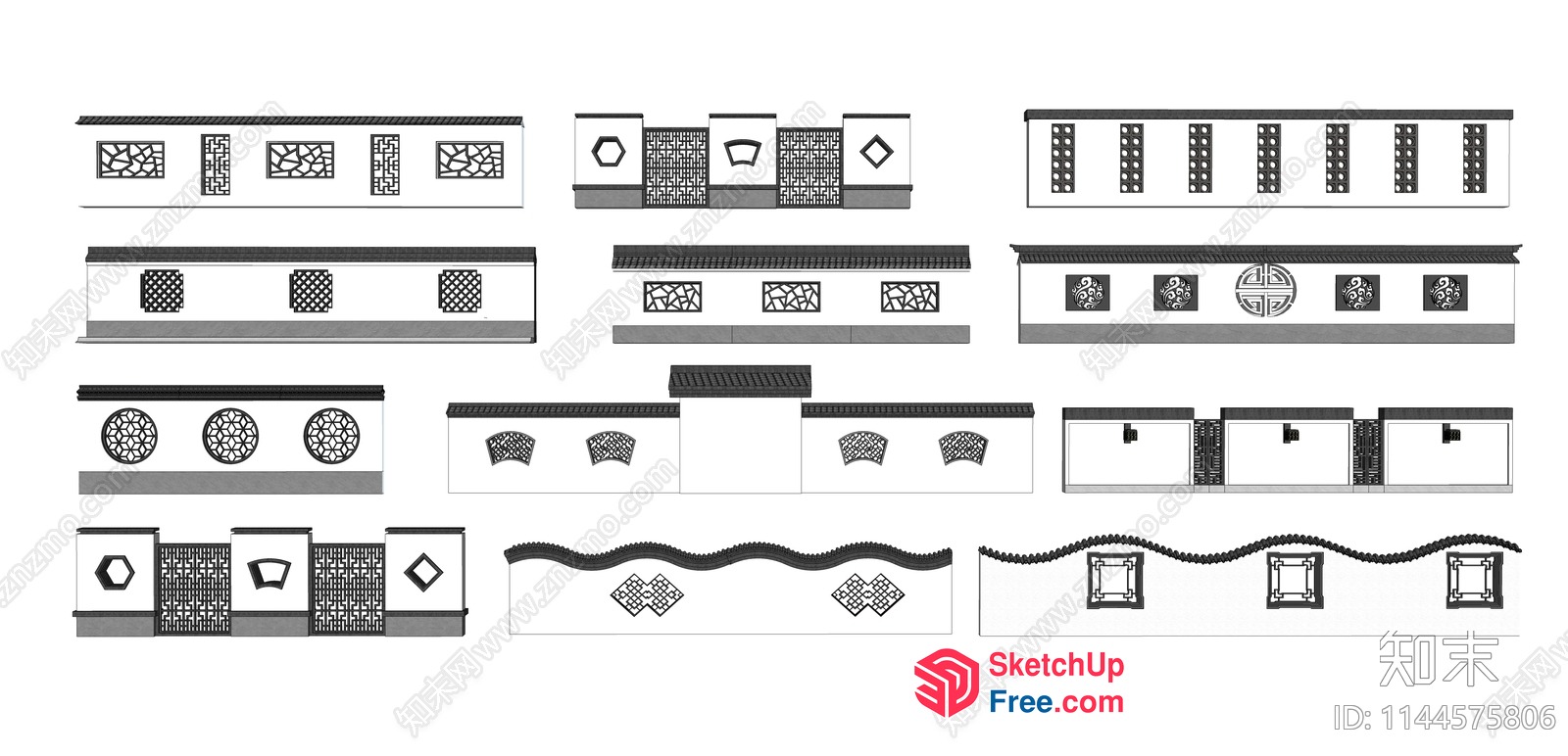 Architectural Exterior Decor Elements 3D SketchUp File