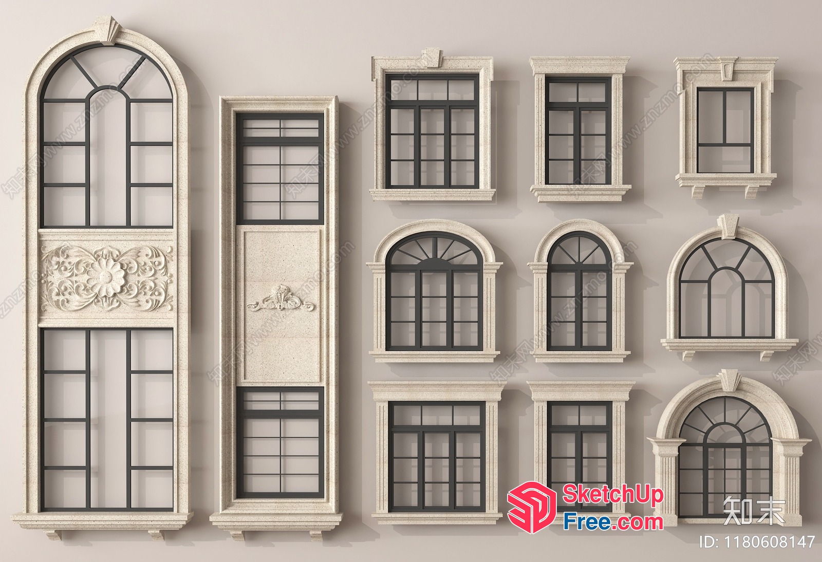 Classic Window Designs 3D SketchUp File