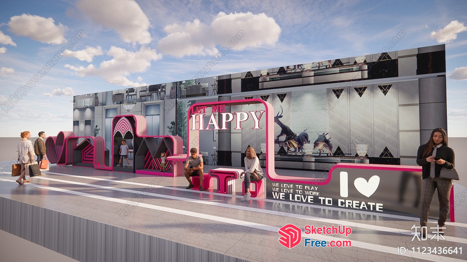 Happy Modern Interior Design 3D SketchUp File