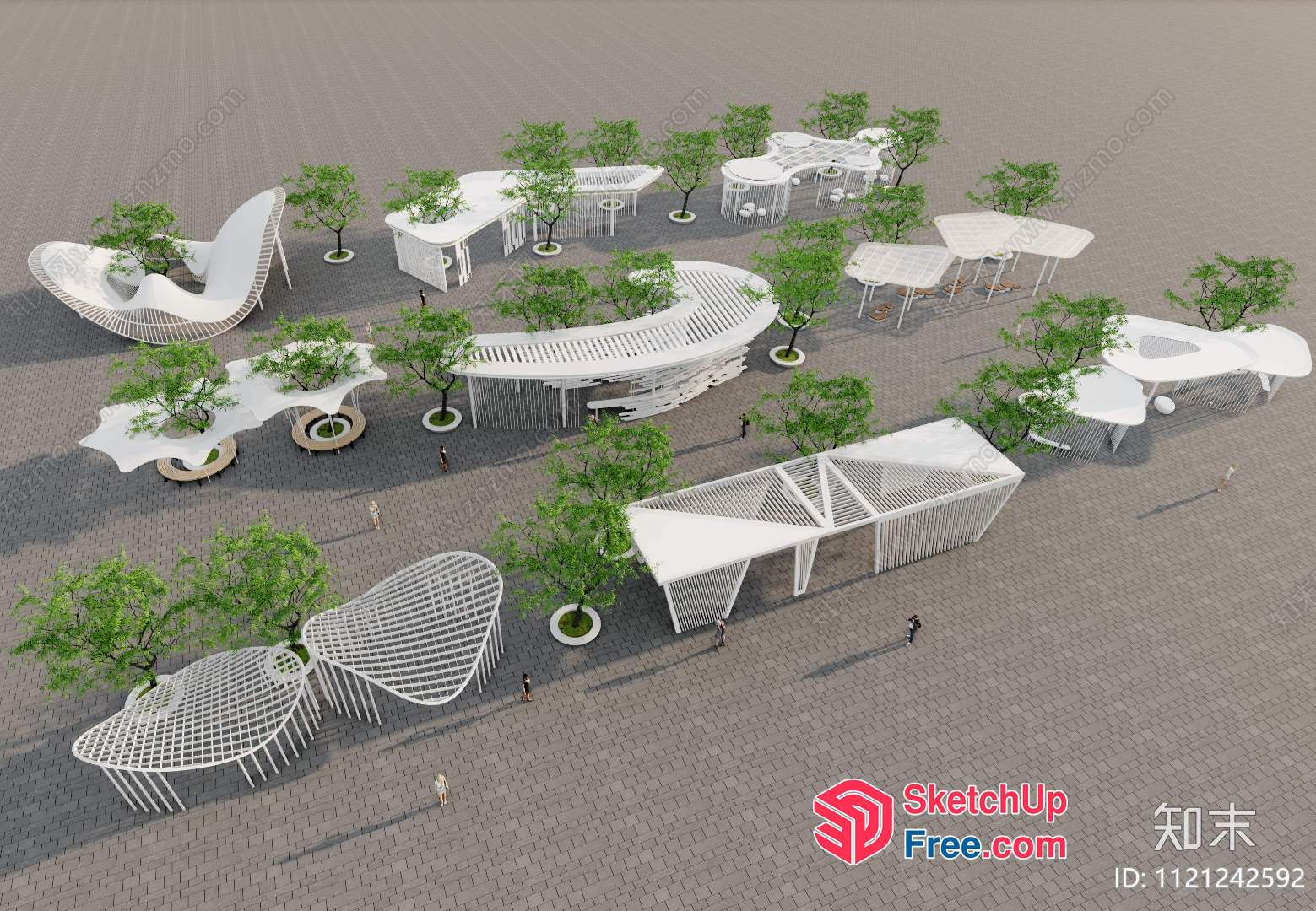 Modern Outdoor Furniture Set 3D SketchUp File