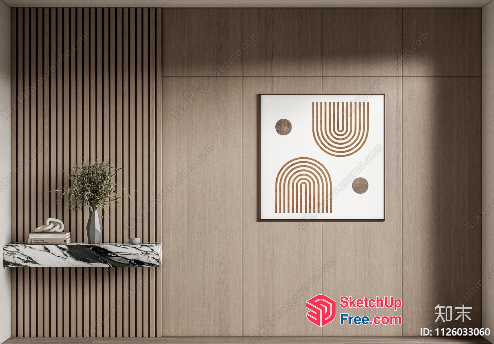 Modern Minimalist Interior Design 3D SketchUp File