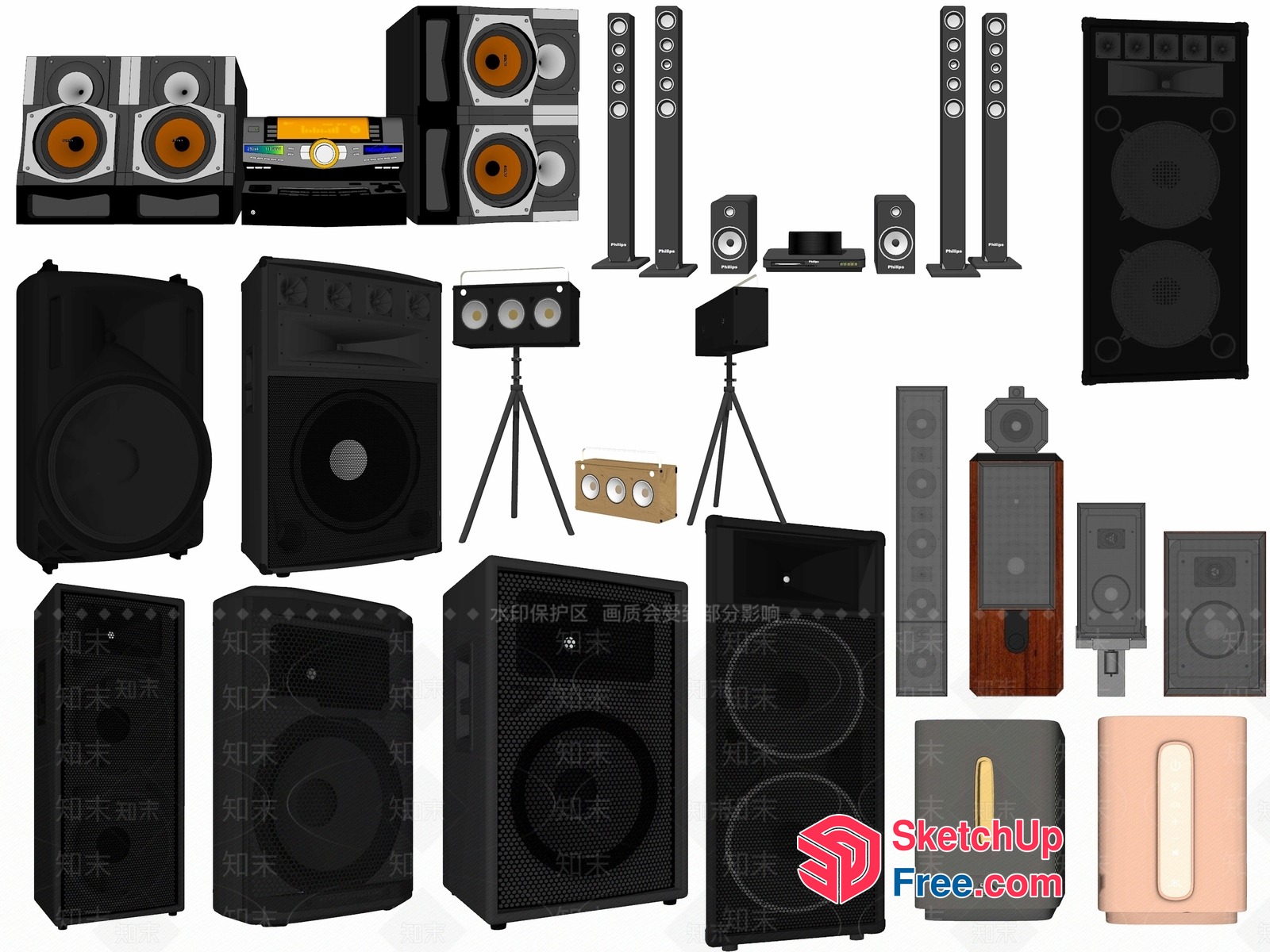 Audio Equipment Collection 3D SketchUp File