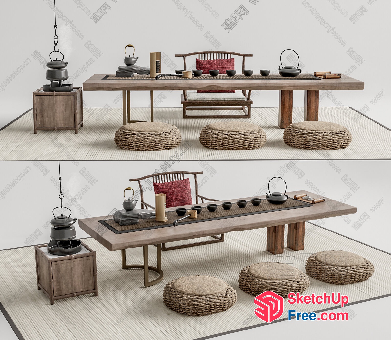 Traditional Japanese Tea Ceremony Room 3D SketchUp File