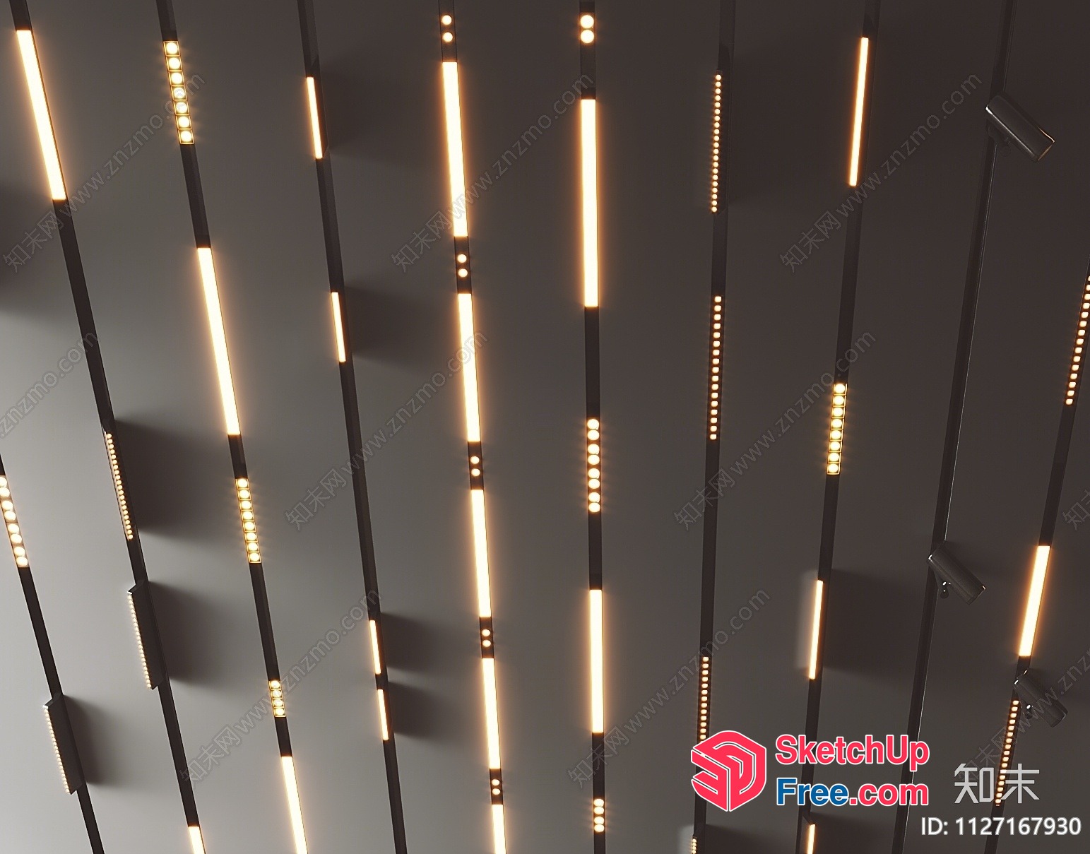 Modern Staircase With Led Lighting 3D SketchUp File