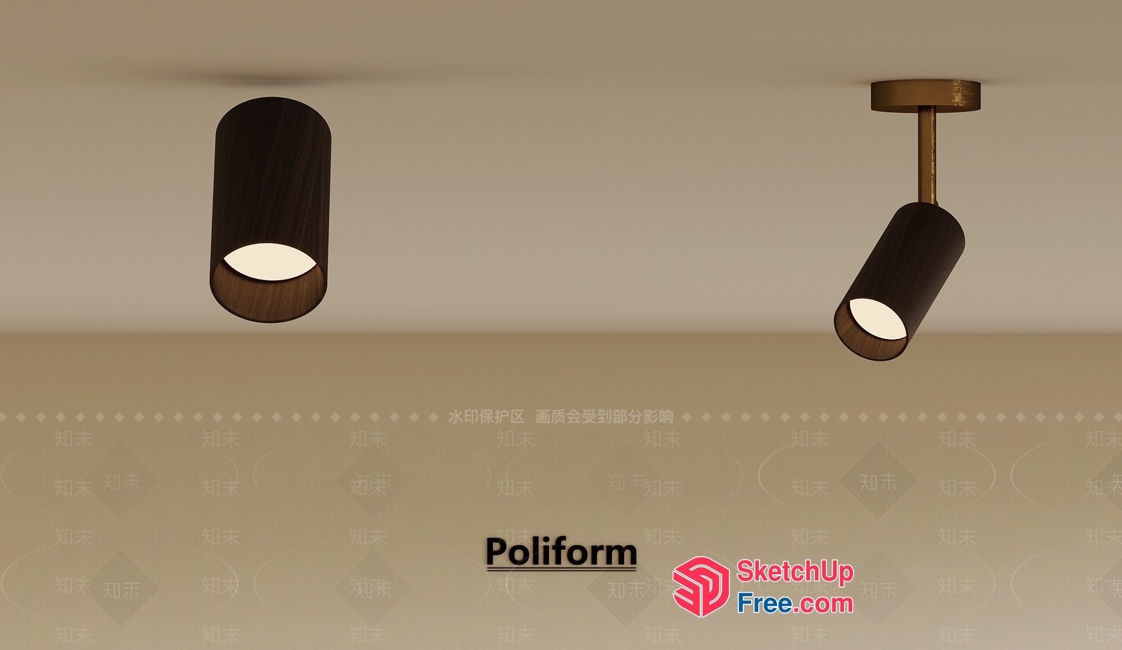 Modern Ceiling Light Fixtures 3D SketchUp File