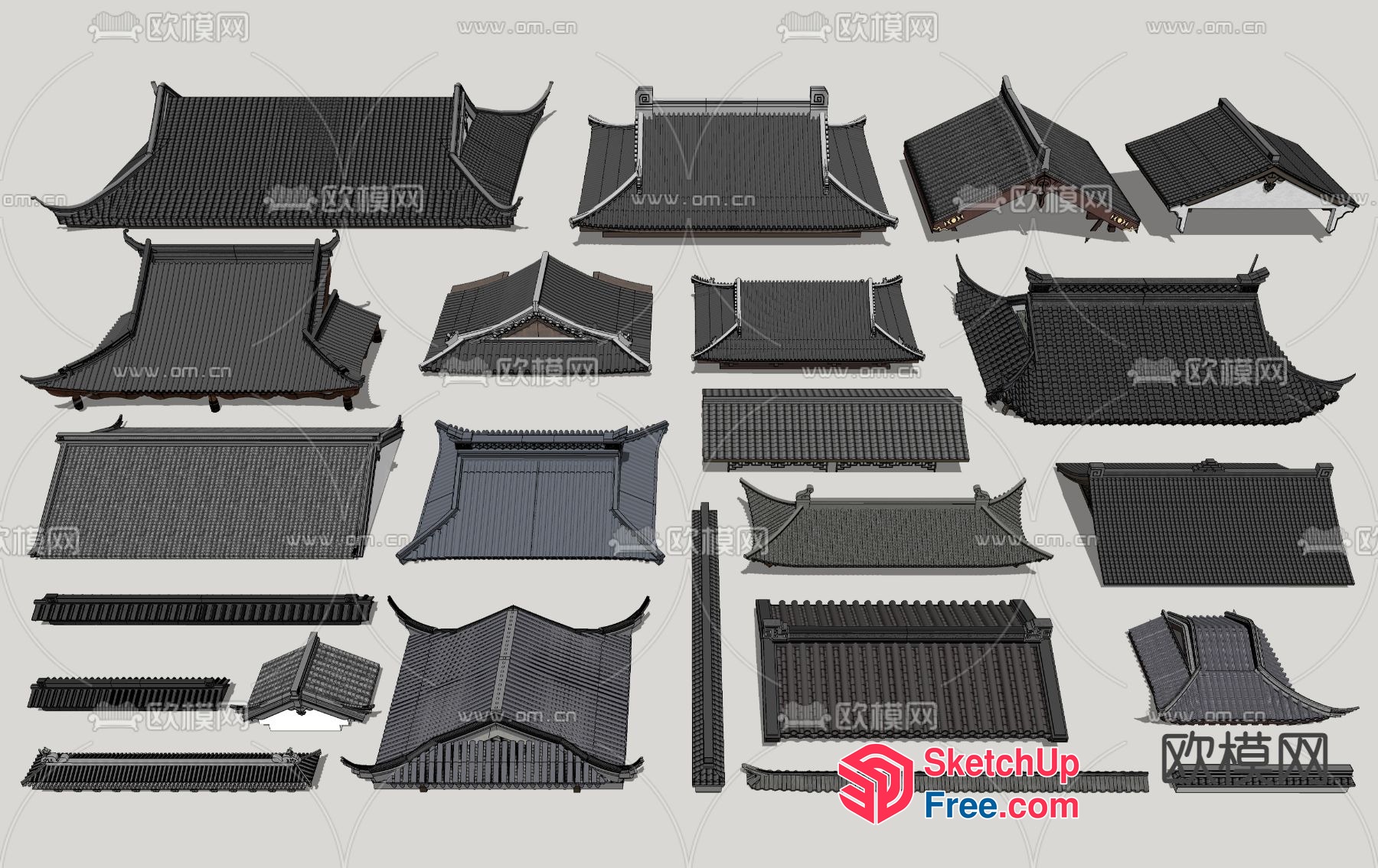 Roof Synthesis Collection 3D SketchUp File