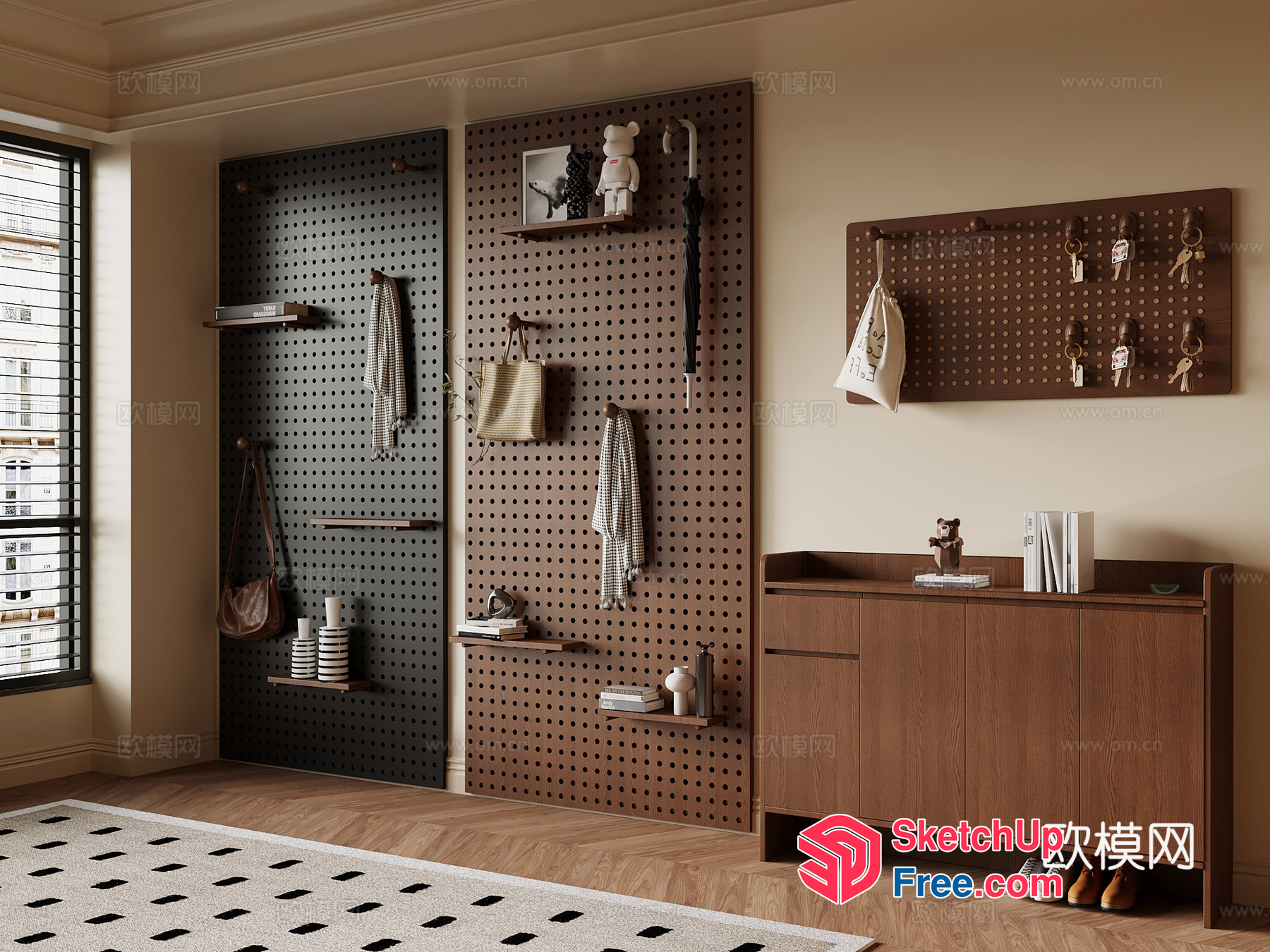 Cozy Modern Storage And Display Space 3D SketchUp File