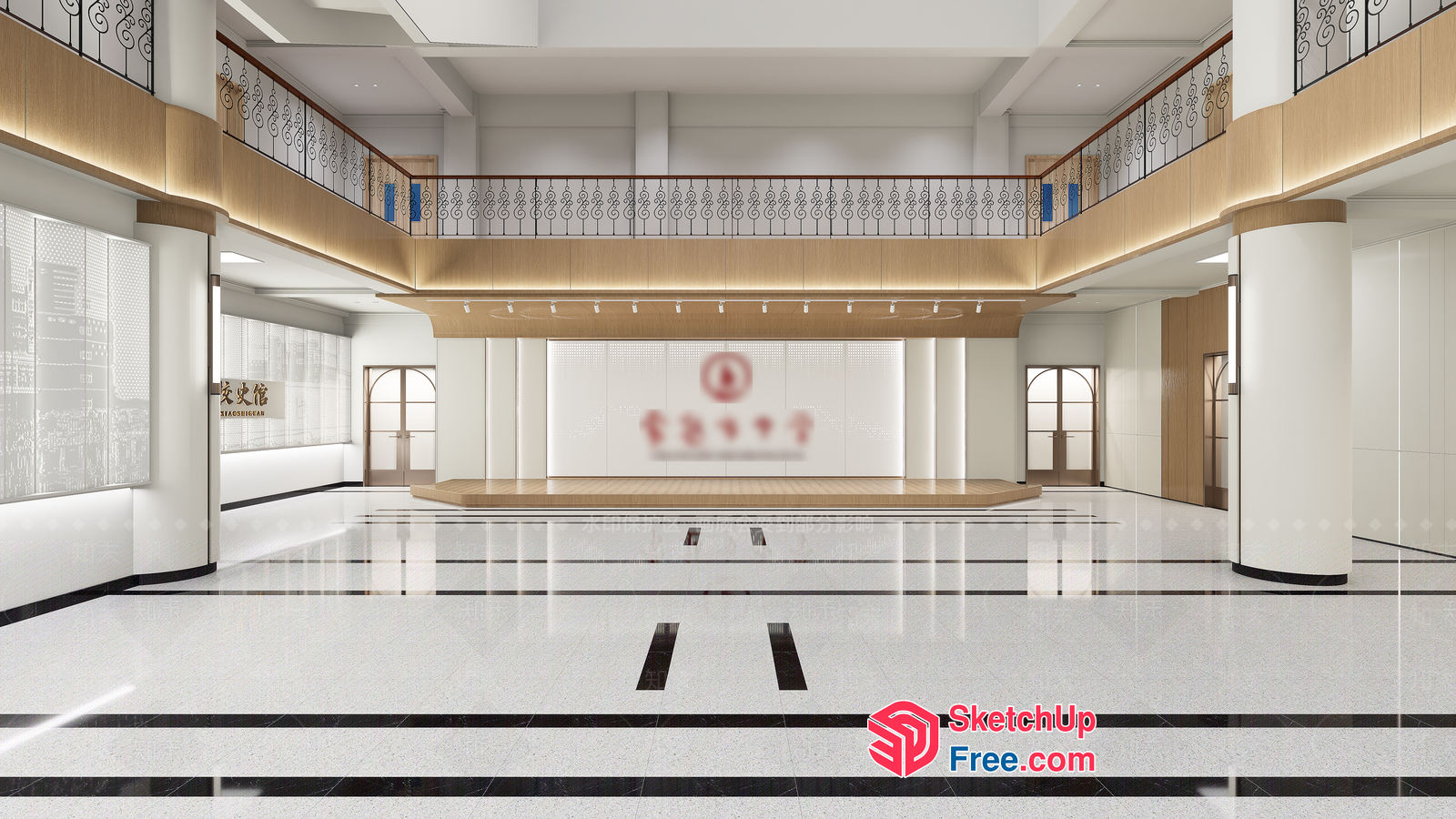 Elegant Modern Interior Design With Classic Touches 3D SketchUp File