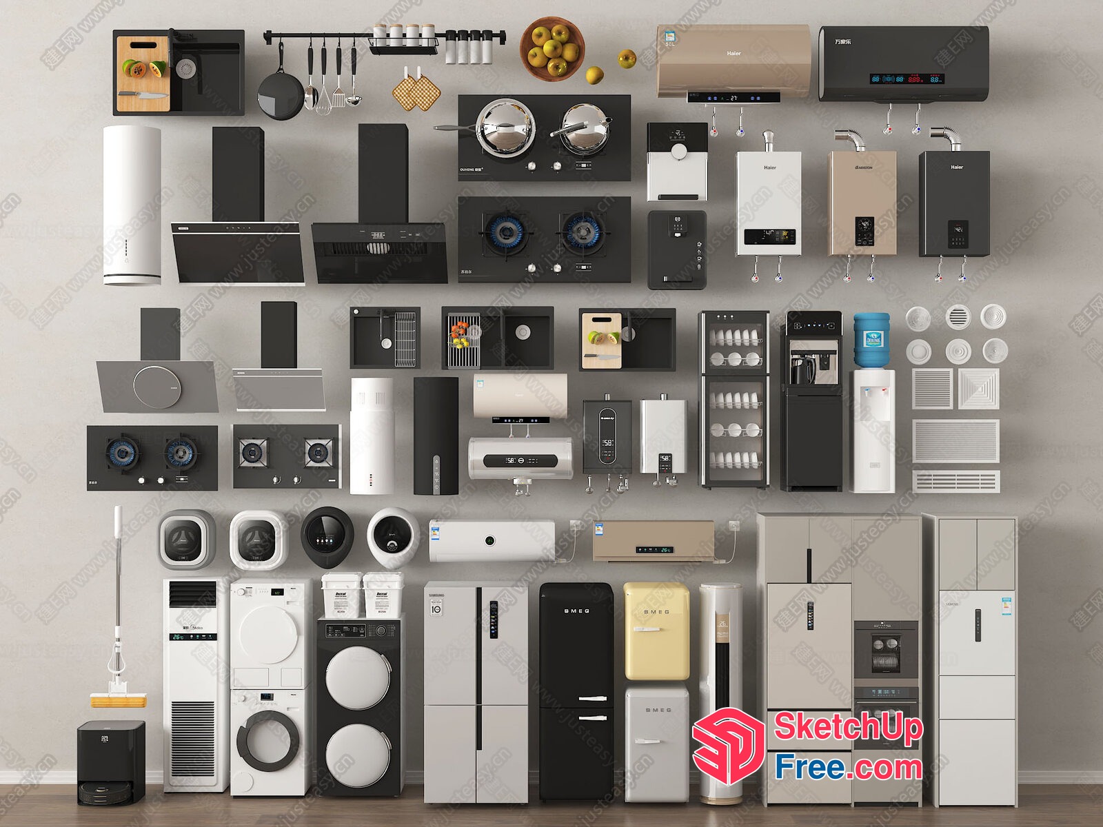 Modern Appliances And Decor 3D SketchUp File