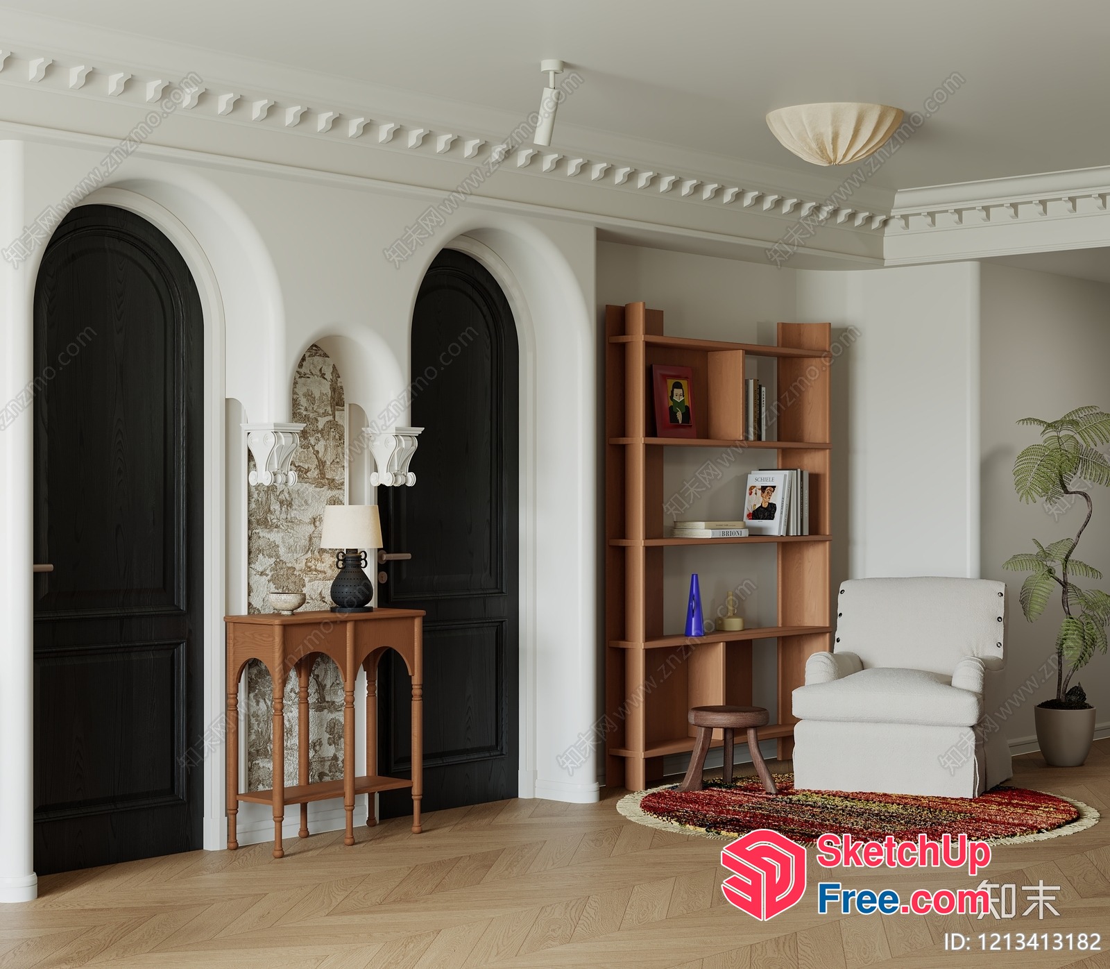 Elegant And Sophisticated Interior Design 3D SketchUp File