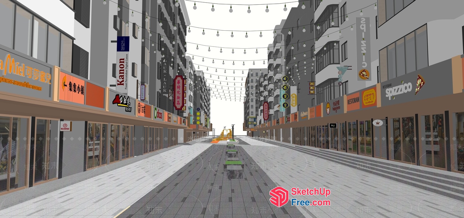 Commercial Street Cladding 3D SketchUp File