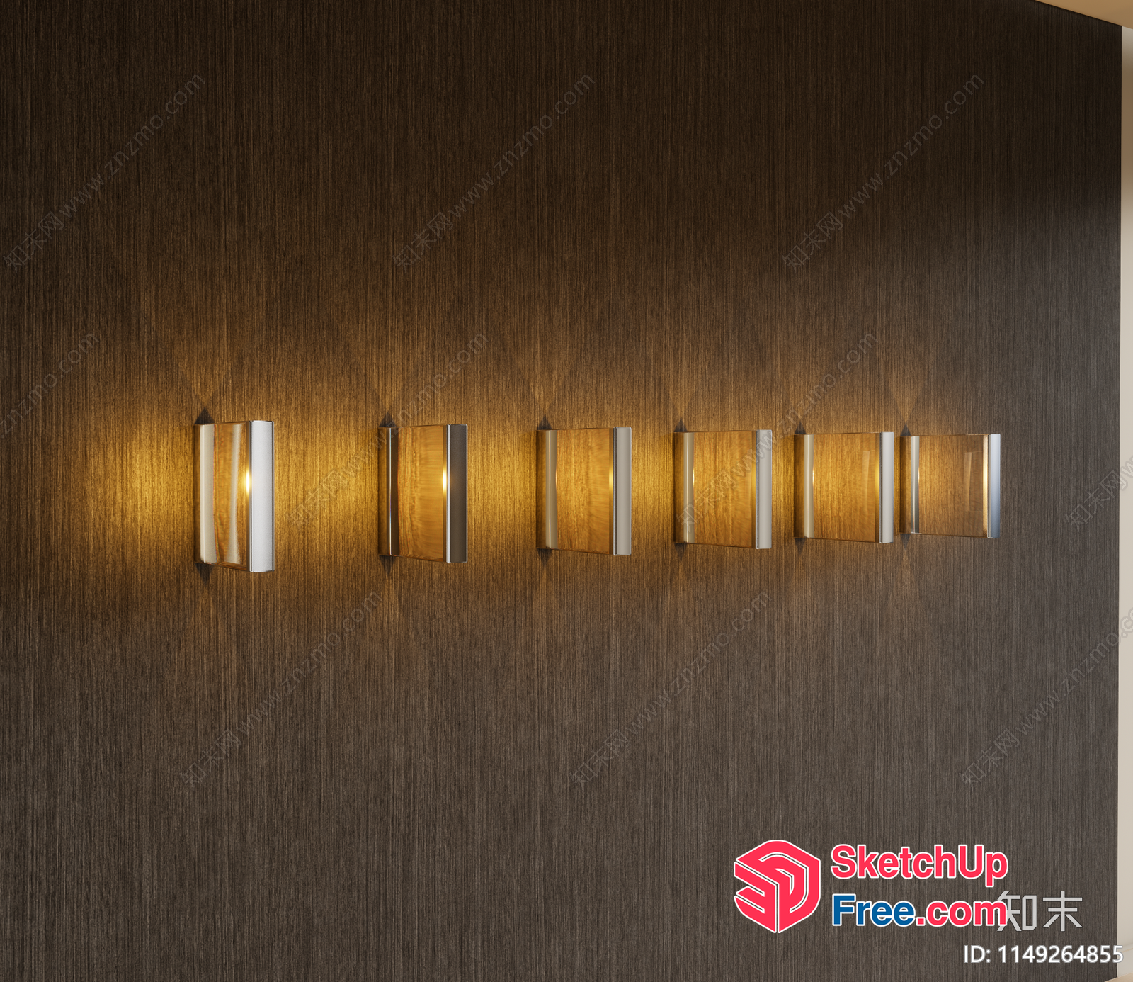 Modern Wall Lighting Fixtures Collection 3D SketchUp File