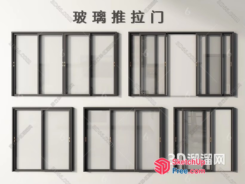 Glass Curtain Wall 3D SketchUp File