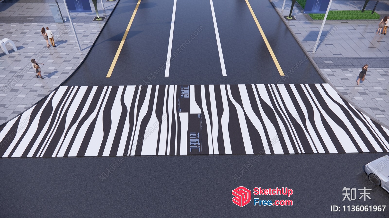 Modern Street Art Design 3D SketchUp File