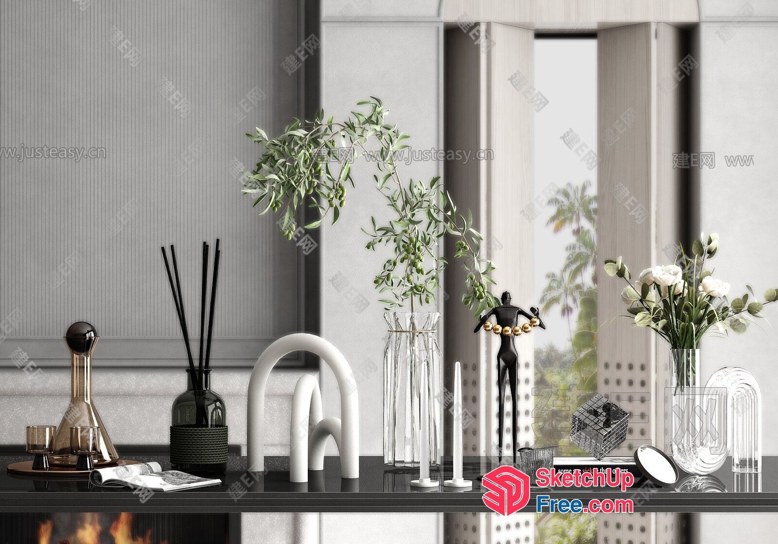 Modern Interior Decor With Minimalist Style 3D SketchUp File
