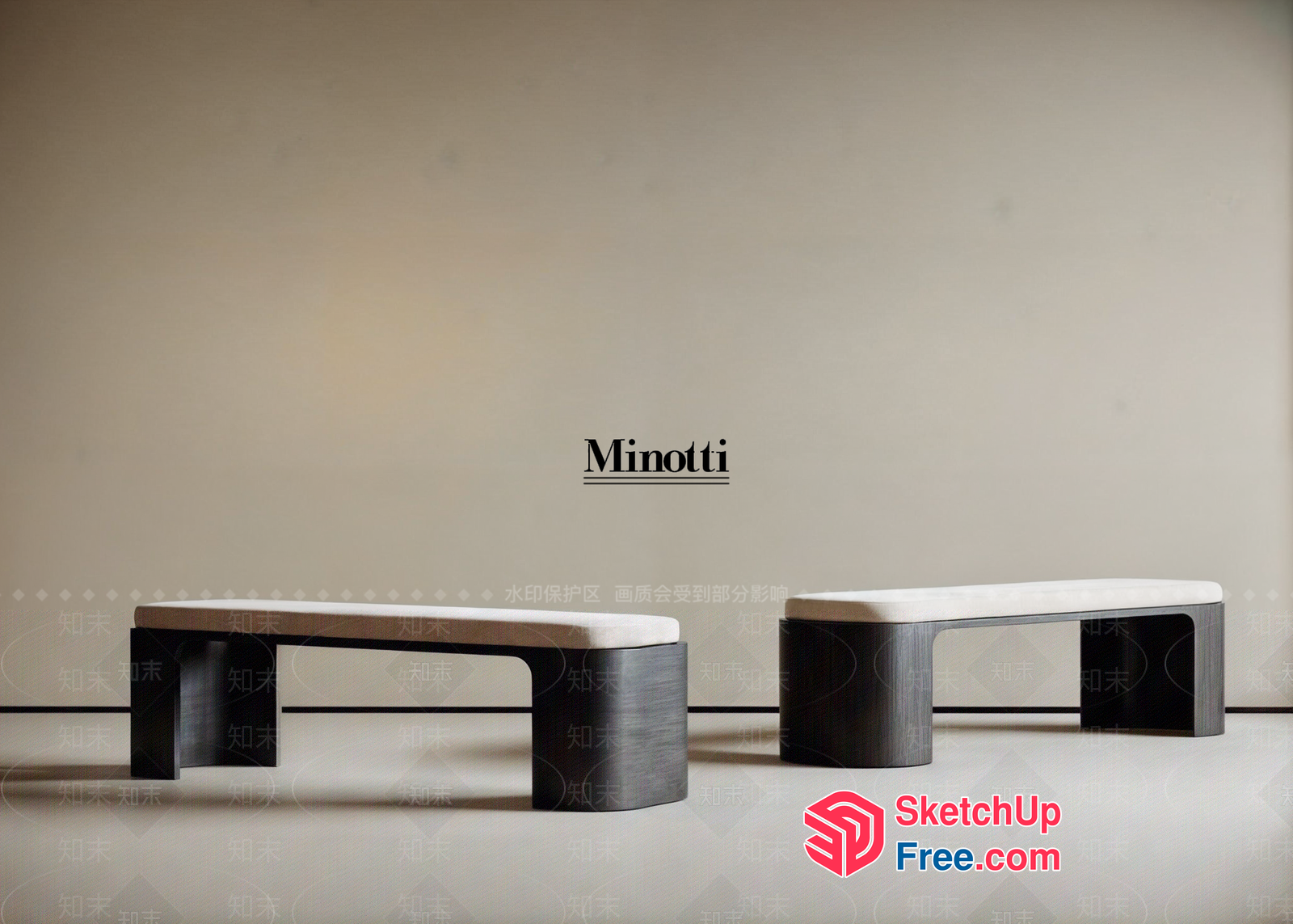 Minotti Furniture Collection 3D SketchUp File