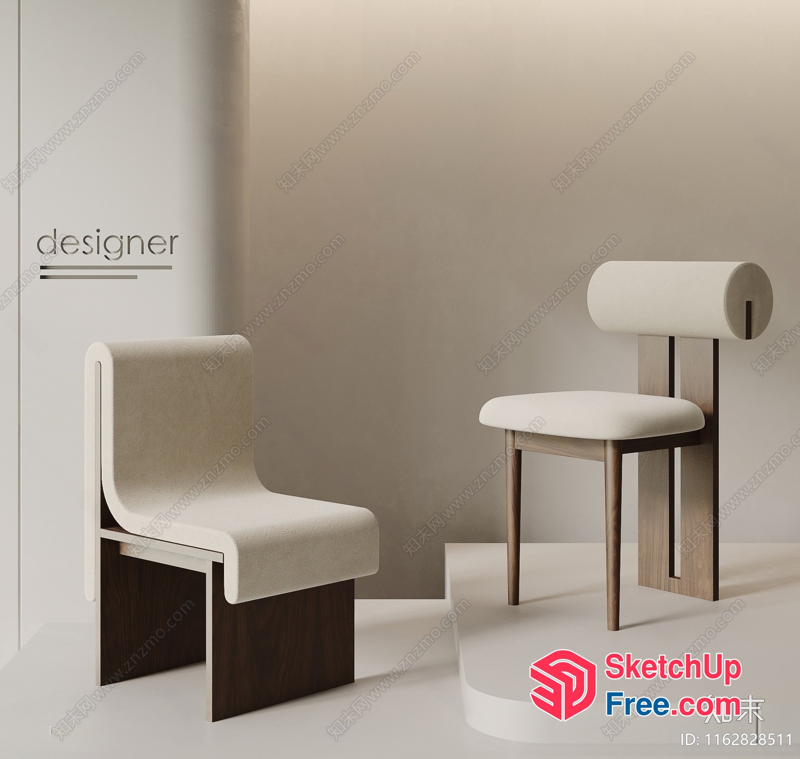 Minimalist Style Modern Chairs 3D SketchUp File
